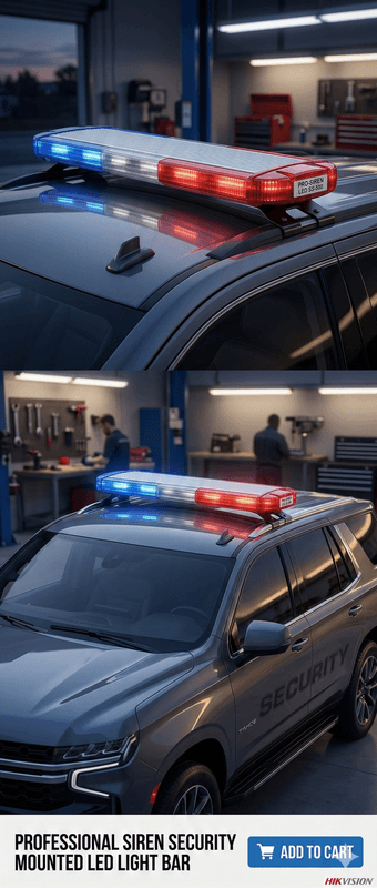 Code 3 lightbar for security car